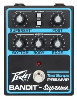 Hlavní obrázek Ostatní efekty PEAVEY Bandit Supreme Teal Stripe Preamp Pedal
