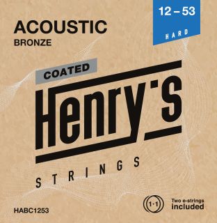 Hlavní obrázek Tvrdost .012 HENRY’S HABC1253 Coated Acoustic 80/20 Bronze - 012“ - 053”