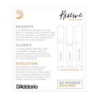 Hlavní obrázek Bb klarinet RICO DCE10355 Reserve Evolution - Bb Clarinet Reeds 3.5+ - 10 Box