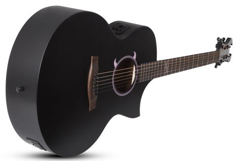 Hlavní obrázek Jumbo SCHECTER Machine Gun Kelly Acoustic - Satin Black