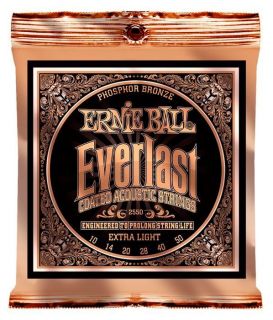 Hlavní obrázek Pro mandolíny ERNIE BALL 2550 Everlast Coated Phosphor Bronze Extra Light - .010 - .050