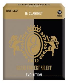 Hlavní obrázek Bb klarinet RICO RGE10BCL250 - Grand Concert Select Evolution - Bb Clarinet Reeds 2.5 - 10 Box