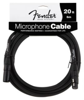 Hlavní obrázek  FENDER Performance Series Microphone Cable, 20', Black