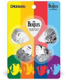 Hlavní obrázek Tvrdost do 0.70 D'ADDARIO 1CWH4-10B1 The Beatles ""Revolver"" Guitar Picks - 10 ks