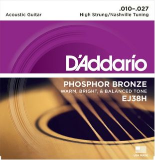 Hlavní obrázek Tvrdost .010 D'ADDARIO EJ38H Phosphor Bronze Nashville - .010 - .027