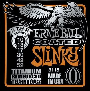 Hlavní obrázek Tvrdost .010 ERNIE BALL P03115 Coated Titanium RPS Slinky - .010 - .052