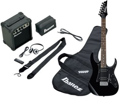 Hlavní obrázek Elektrické sety IBANEZ IJRG200M Rosewood Fingerboard - Black - Kytarový set