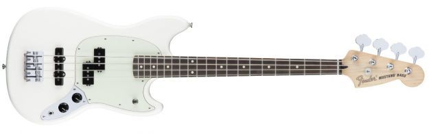 Hlavní obrázek JB modely FENDER Mustang Bass PJ Olympic White Rosewood