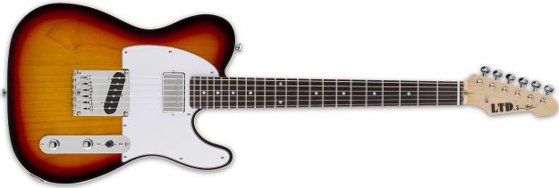 Hlavní obrázek T - modely LTD-ESP Ron Wood 3-Tone Sunburst