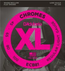 Hlavní obrázek Tvrdost .045 D'ADDARIO ECB81 Chromes Regular Light - .045 - .100