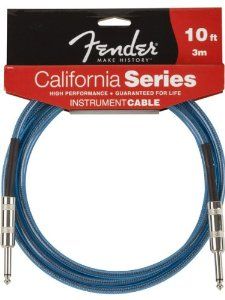 Hlavní obrázek 1-4m FENDER California Instrument Cable -  Lake Placid Blue 3m