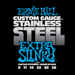 Hlavní obrázek Tvrdost .008 ERNIE BALL P02249 Stainlless Steel Super Slinky - .008 - .038