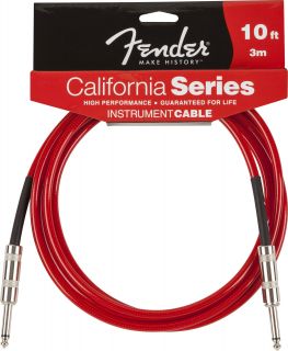 Hlavní obrázek 1-4m FENDER California Instrument Cable - Candy Apple Red 3m