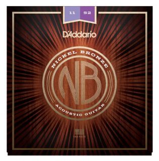 Hlavní obrázek Tvrdost .011 D'ADDARIO NB1152 Nickel Bronze Acoustic Custom Light