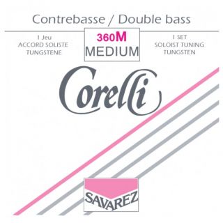 Hlavní obrázek Struny SAVAREZ 360M Corelli Double Bass Tungsten Solo Set - Medium
