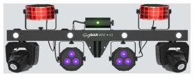 Galerijní obrázek č.1 LED RGBAWUV (RGB+Amber+White+UV) CHAUVET DJ GigBAR Move + ILS