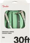FENDER Original Series 30 Coil Cable Surf Green