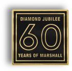 MARSHALL 60th Anniversary - Smaltovaný odznak se špendlíkem