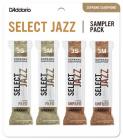 RICO DSJ-I3S Select Jazz Reed Sampler Pack - Soprano Saxophone 3S/3M - 4-Pack