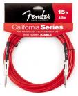 FENDER California Instrument Cable - Candy Apple Red 4,5m