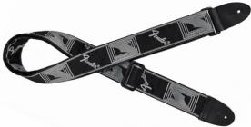 FENDER Jackquard Monogrammed Strap Black / Dark Grey