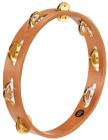 MEINL TA1M-SNT Traditional Wood Tambourine Single Row 10” - Super Natural
