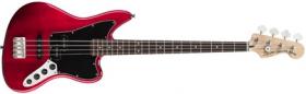 FENDER SQUIER Vintage Modified Jaguar Bass Special, Rosewood Fingerboard - Crimson Red Transparent
