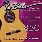 LA BELLA 850, nylonové struny, zlaté opředení basových strun