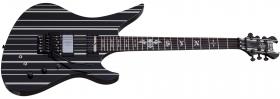 SCHECTER Synyster Custom-S Black with Silver Pin Stripes