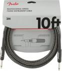 FENDER Professional Series 10 Instrument Cable Gray Tweed