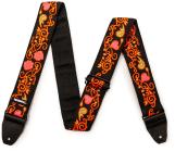 Galerijní obrázek č.1 Nylonové/textilní DUNLOP Jimi Hendrix Blacklight Monterey Orange Strap