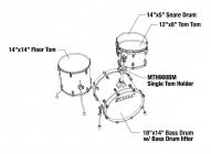 Galerijní obrázek č.4 Jiné konfigurace TAMA CK48-NET Superstar Classic - Natural Ebony Tiger Wrap