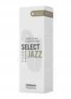 D'ADDARIO ORSF05BSX2S Organic Select Jazz Filed Baritone Saxophone Reeds 2 Soft - 5 Pack