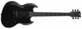 LTD-ESP Volsung Lars Frederiksen Distressed Black Satin