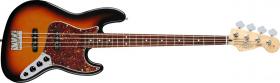 FENDER Active Jazz Bass®, Rosewood Fingerboard, Brown Sunburst, 4-Ply Brown Shell Pickguard