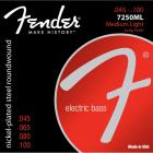 FENDER Super 7250ML Bass Nickel Plated - .045 - .100