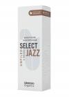 D'ADDARIO ORRS05BSX2H Organic Select Jazz Unfiled Baritone Saxophone Reeds 2 Hard - 5 Pack