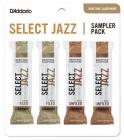 RICO DSJ-L3S Select Jazz Reed Sampler Pack - Baritone Saxophone 3S/3M - 4-Pack