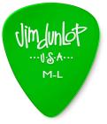DUNLOP Gels Green Medium Light Pick - 72ks
