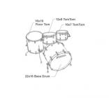 Galerijní obrázek č.5 22“; 10“, 12“; 16“ TAMA MR42TZUS-TQP Starclassic Maple - Turquoise Pearl/Smoked Black Nickel Hardware