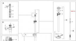 Galerijní obrázek č.1 Jiné náhradní díly PEARL SM-012 Upper Pull Rod
