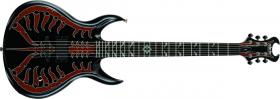 SCHECTER Devil Spine, Rosewood Fingerboard - Blood Red Spine