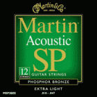 MARTIN struny SP, Bronze, Extra Light (10), pro 12ti strunou kytaru