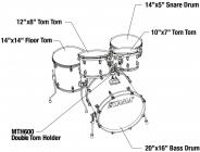 Galerijní obrázek č.4 20“; 10“, 12“; 14“ TAMA CK50R-NET Superstar Classic - Natural Ebony Tiger Wrap