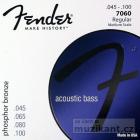 FENDER Acoustic 7060 Bass, Phosphor Bronze - .045 - .100