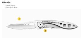 Galerijní obrázek č.4 Nářadí pro servis nástroje LEATHERMAN SKELETOOL KBX Nocturnal