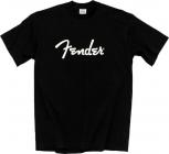 FENDER Tričko - Spaghetti Logo Black - M