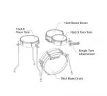 Galerijní obrázek č.5 Jiné konfigurace TAMA LJK48P-BRM Club-JAM Pancake - Burnt Red Mist