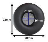 Galerijní obrázek č.4 Náhradní náušníky pro sluchátka VELES-X HD-25 Earpads