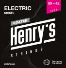 HENRY'S STRINGS HENC0942 Coated Electric Nickel - 009“ - 042”
